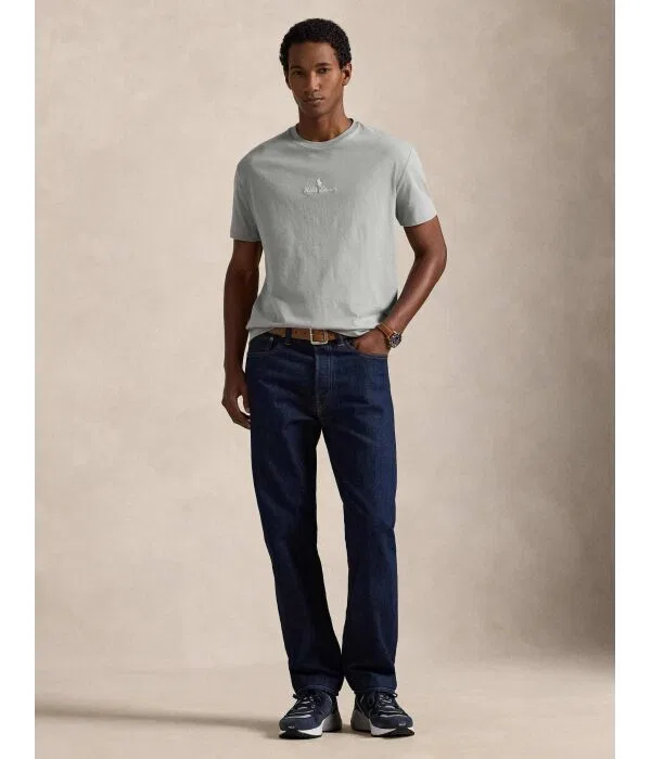 Мужская футболка с классической посадкой Polo Ralph Lauren, серый — фото 2