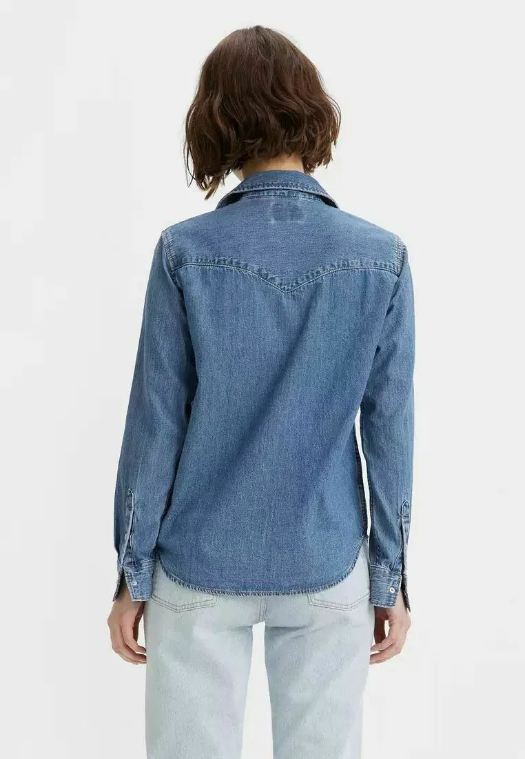 Camicie donna levis 86832 0018 - Ultimate Western Mighty Fine - блузка на пуговицах Levi'S, Blu — фото 2