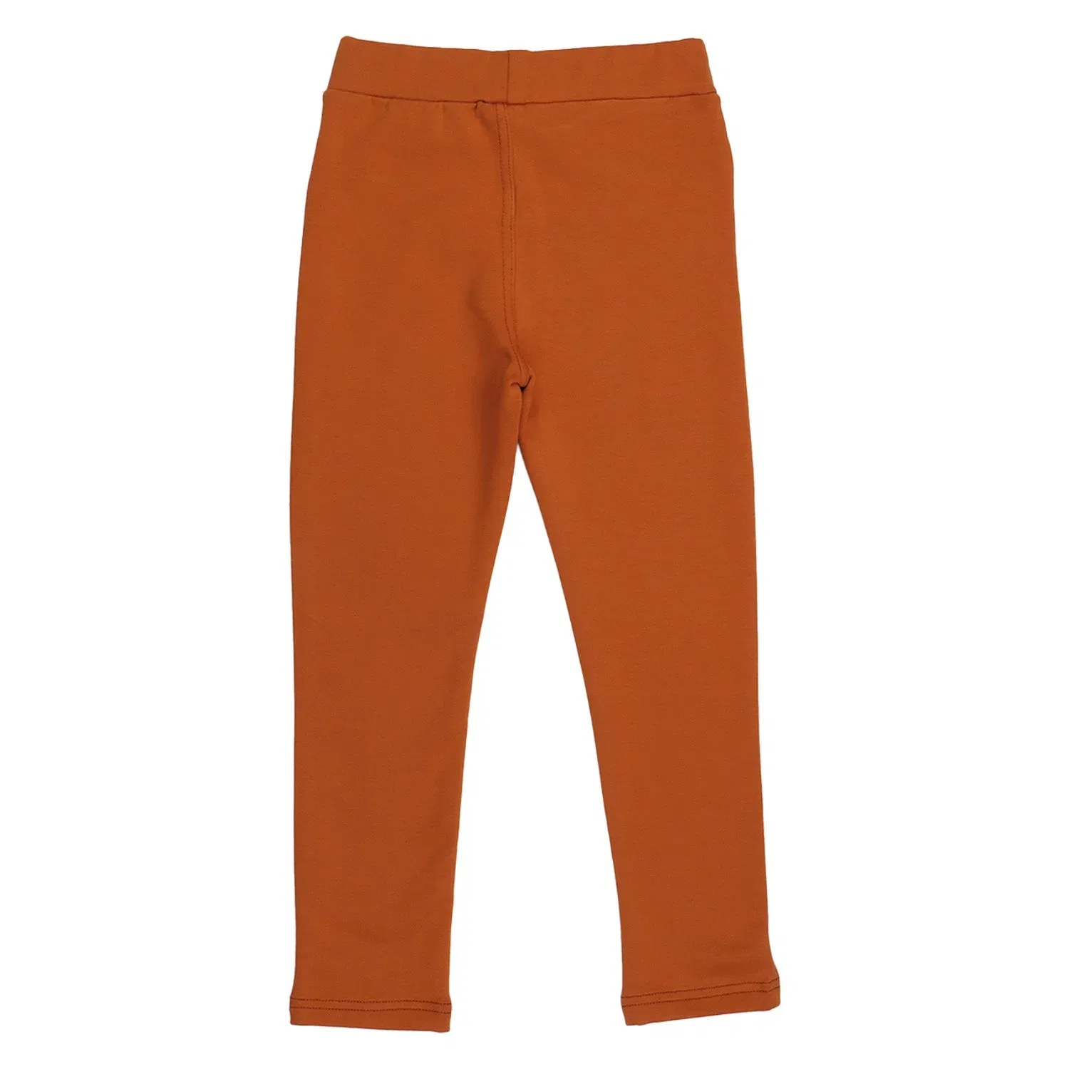 Леггинсы хлопковые Brown-Sweat Leggings Walkiddy, коричневый — фото 2