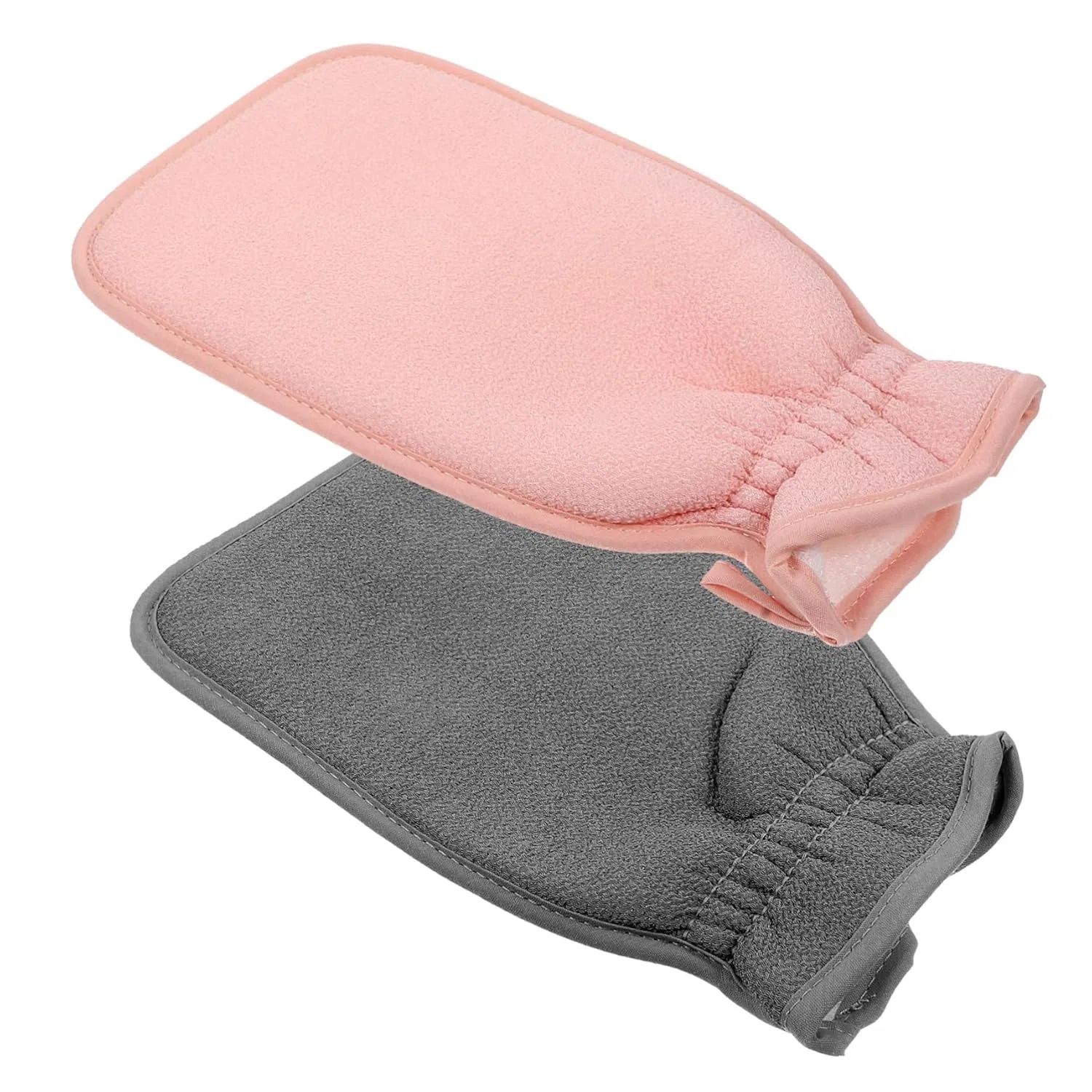 Эксфолиирующие перчатки для душа, набор 2 шт, Mikinona, 24x14.5x1 см, 90 г