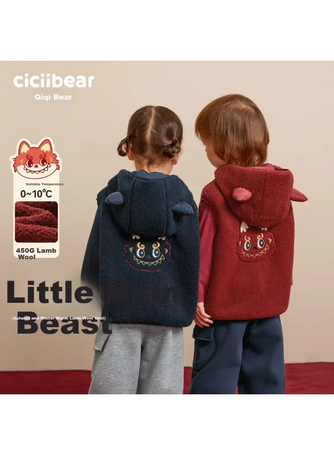 Жилет детский с принтом новогодний Ciciibear
