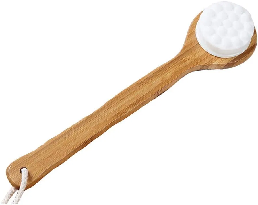Боди-браш с ручкой WYRKYP, 35x8.5 см, White