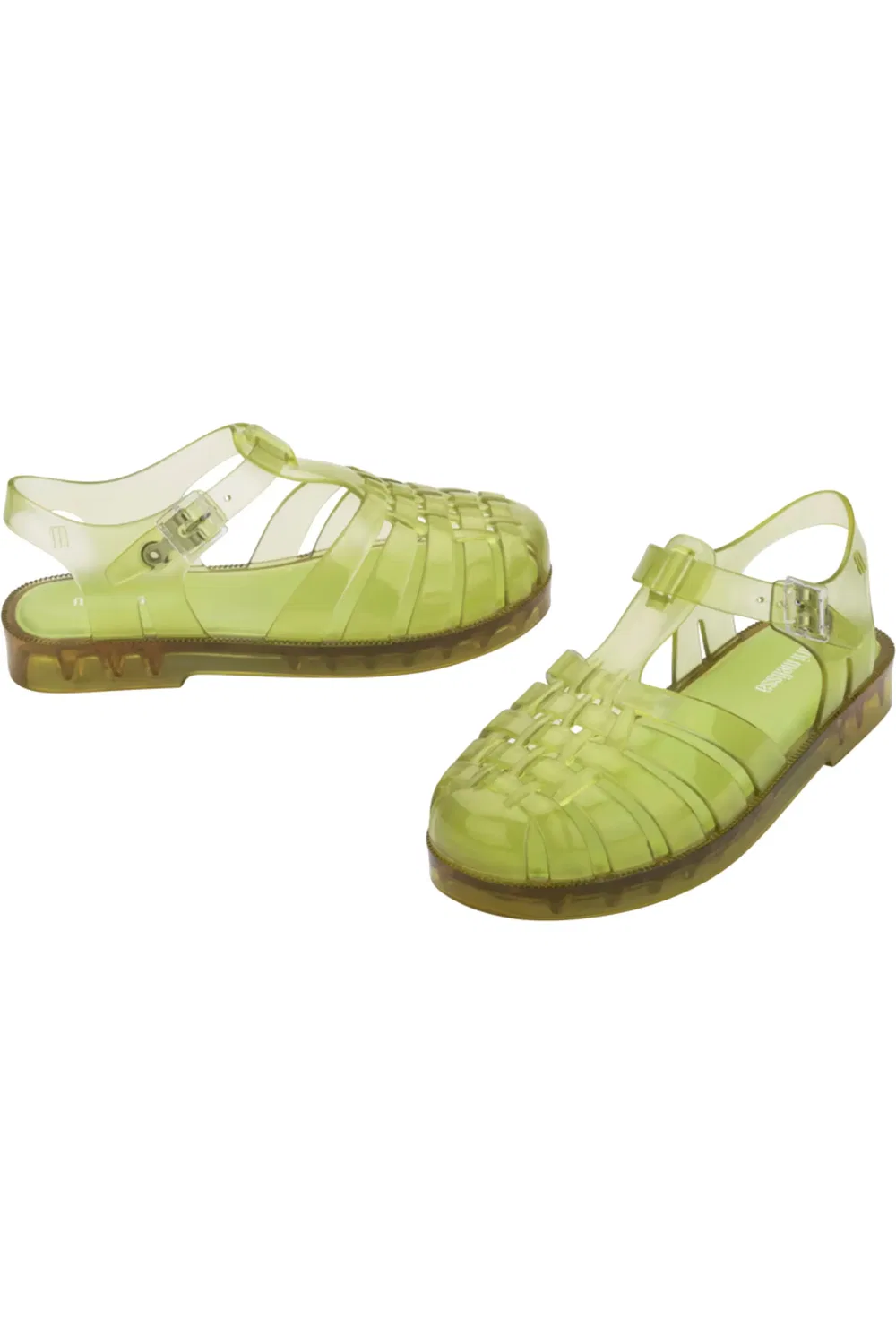 Детские сандалии рыбацкие на амортизирующей стельке Possession Mini Melissa, Transp Green — фото 4