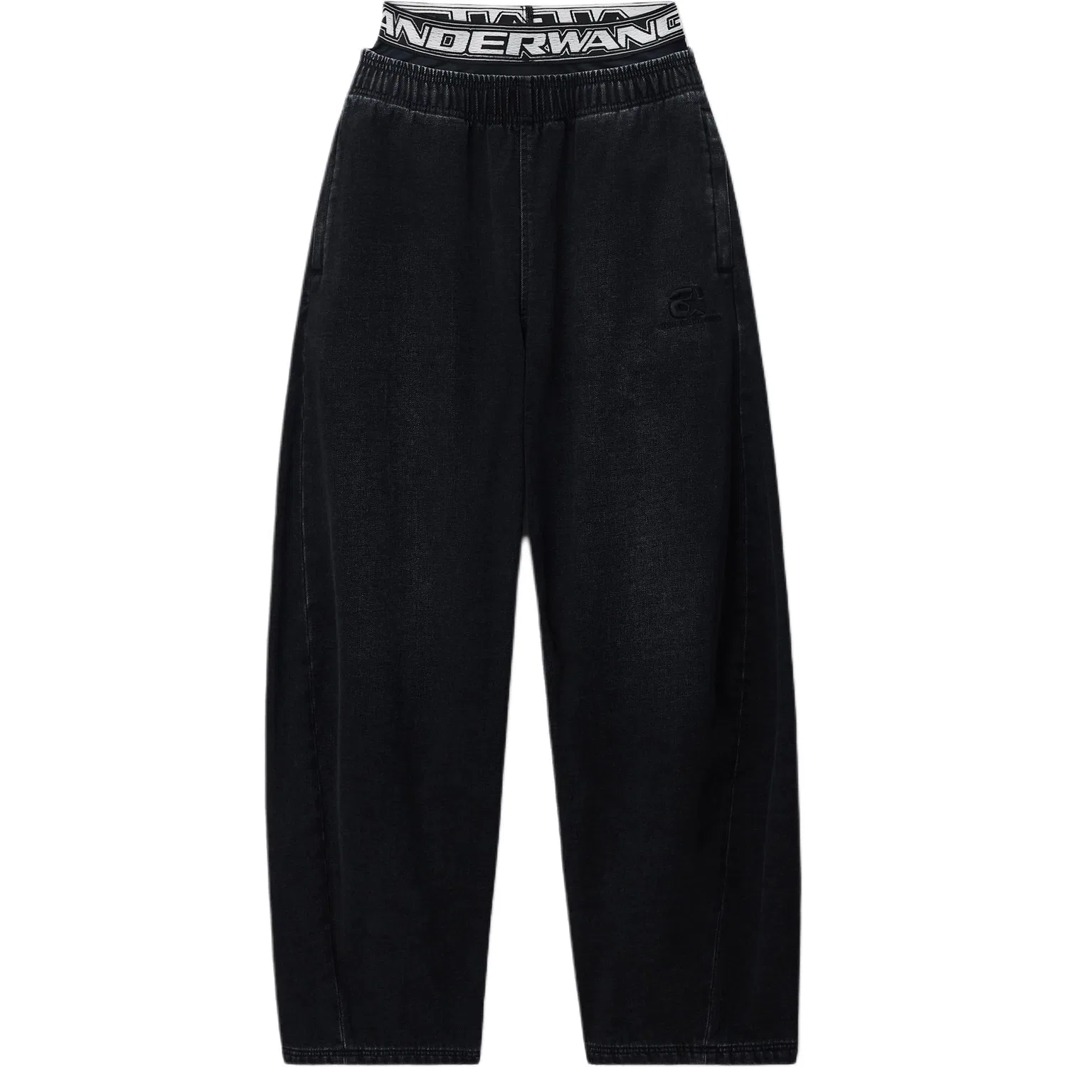 Женские джинсы с эффектом потертости Alexander Wang, Washed Black