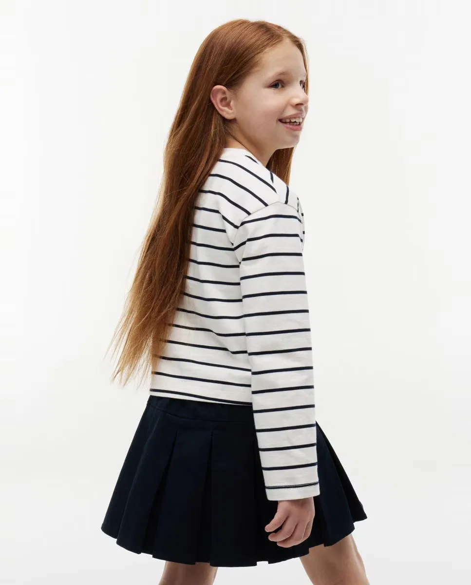 Детская футболка с длинным рукавом, Logo, Tommy Hilfiger, белый — фото 2