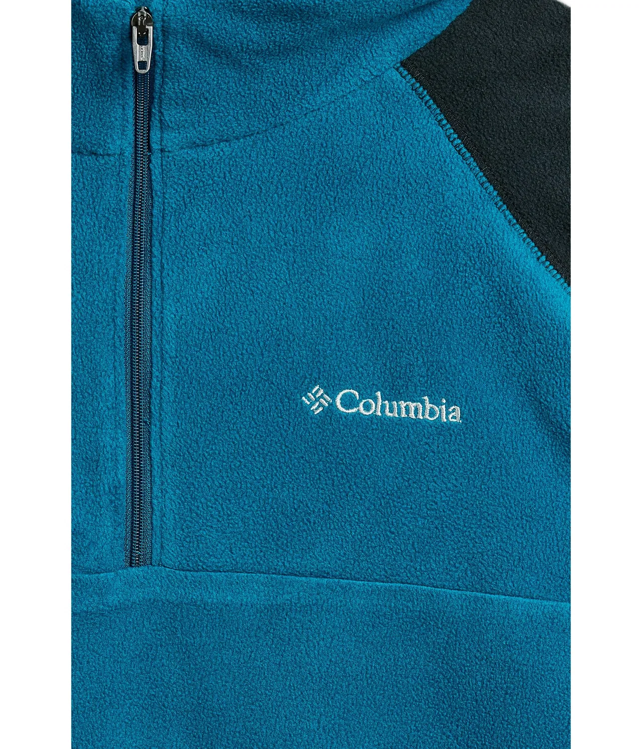 Толстовка на молнии 1/2 Glacial Half Zip (для маленьких и больших детей) Columbia Kids, Phoenix Blue/Black — фото 3