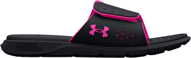 Сандалии Under Armour Wmns Ignite 7 Slide Black Rebel Pink, черный