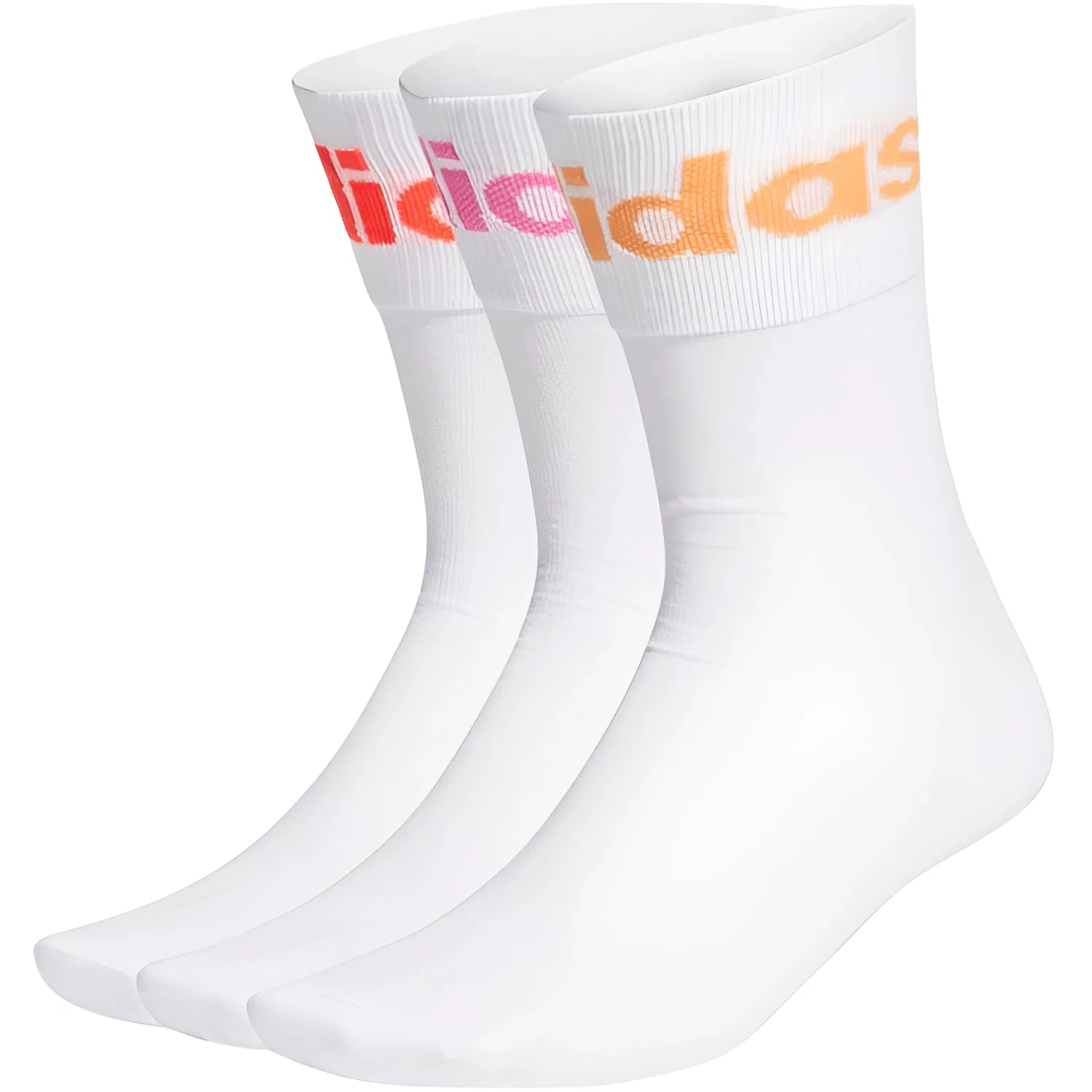 Детские носки с логотипом Adidas Originals, комплект из 3 пар, White