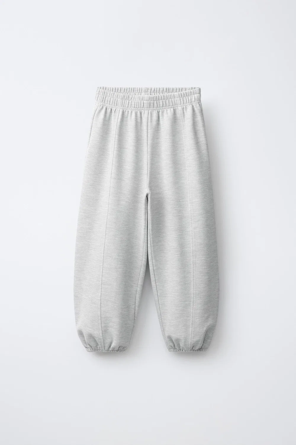 Спортивные джоггеры с вафельной вязкой ZARA, Grey marl