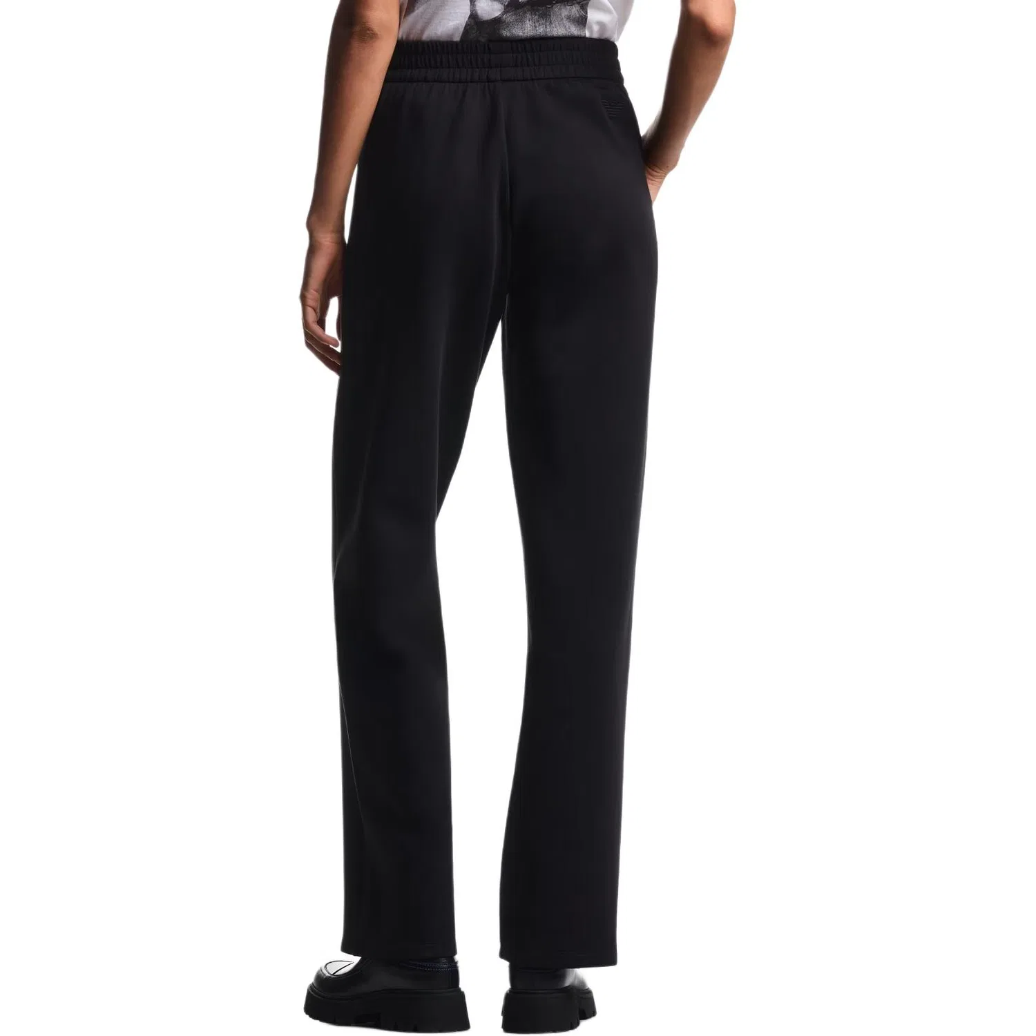 Брюки повседневные с контрастной строчкой Emporio Armani, Black — фото 4