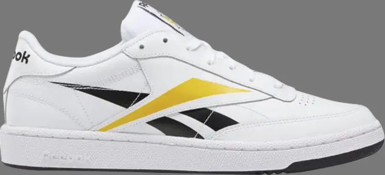 

Кроссовки club c vector 'black toxic yellow' Reebok, белый