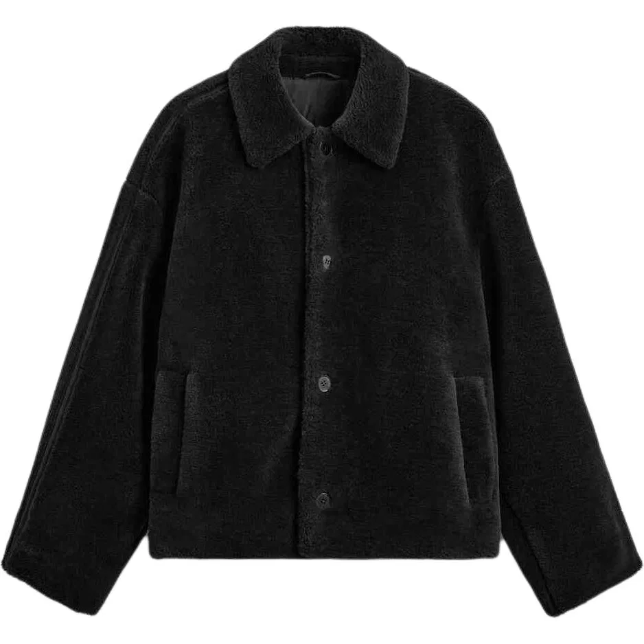 Мужская куртка с воротником-стойкой ZARA, Black