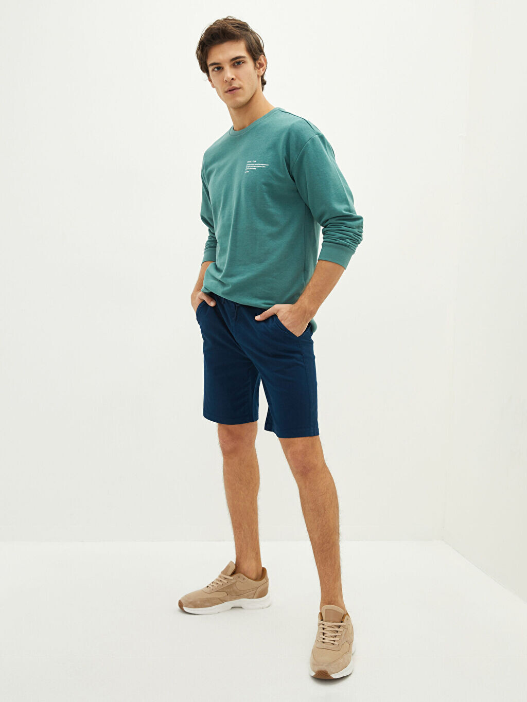 

Мужские шорты Slim Fit из габардина LCW Casual