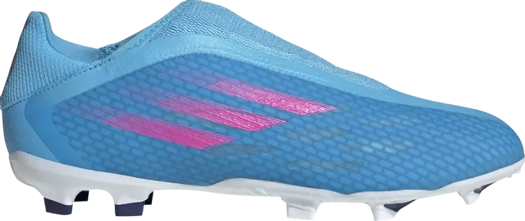 

Мужские бутсы Adidas X Speedflow 3 Laceless FG, голубой