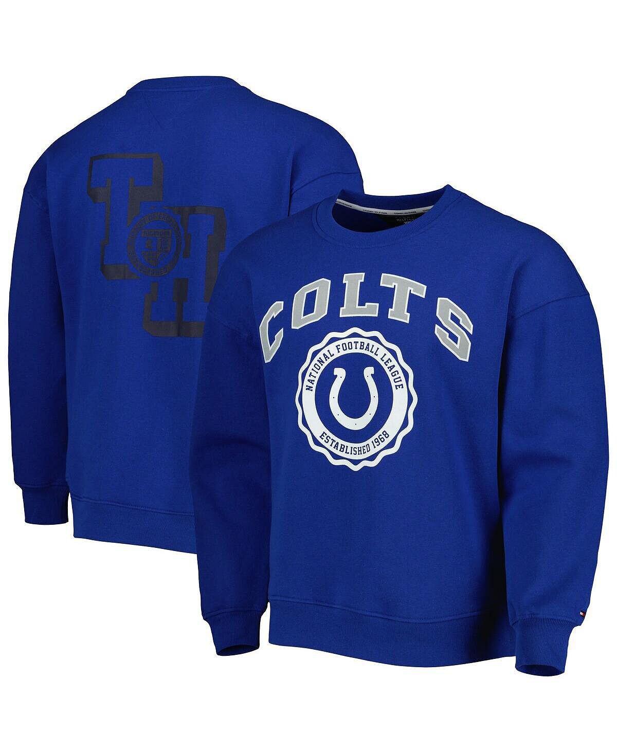 

Мужская толстовка с круглым вырезом royal indianapolis colts ronald Tommy Hilfiger