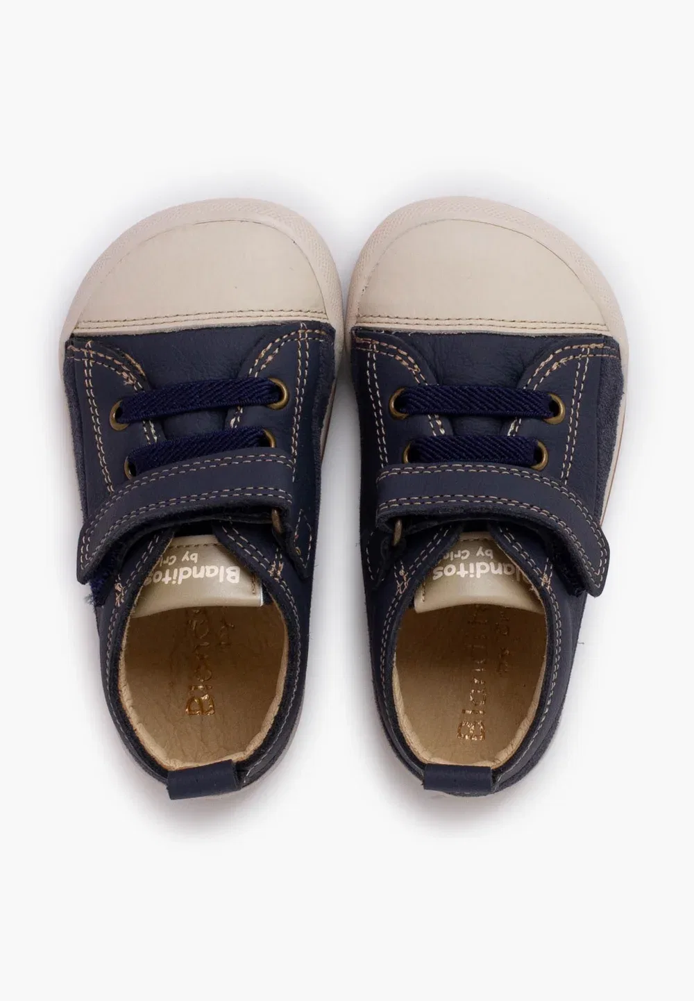 Puntera cordones blanditos - детская обувь Pisamonas, Azul Marino — фото 3
