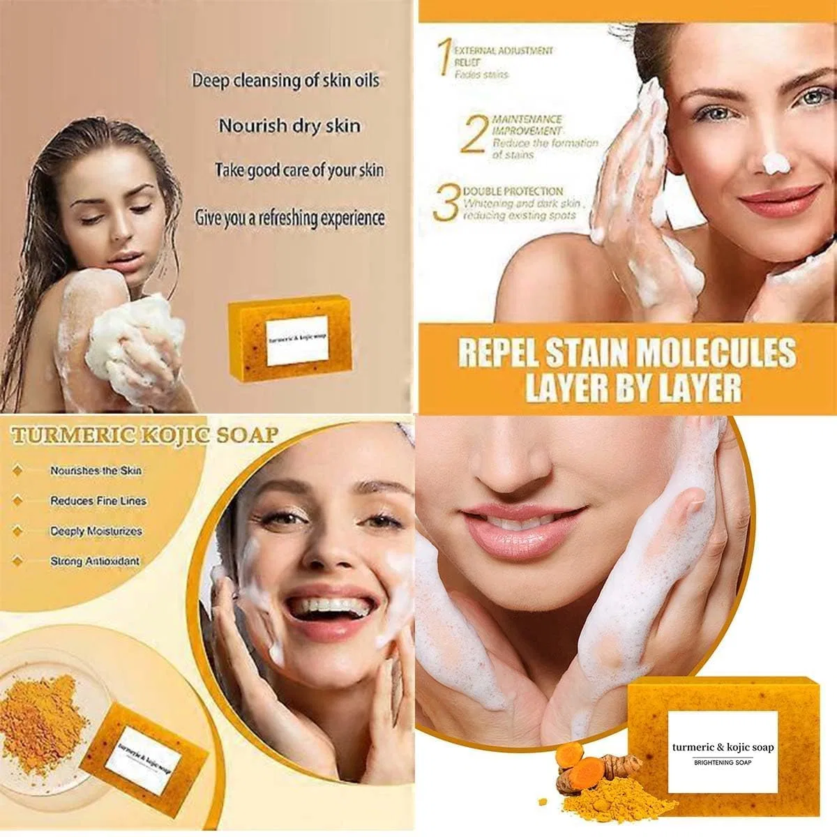 Мыло Turmeric And Kojic Acid, Generisch, 2 шт — фото 3