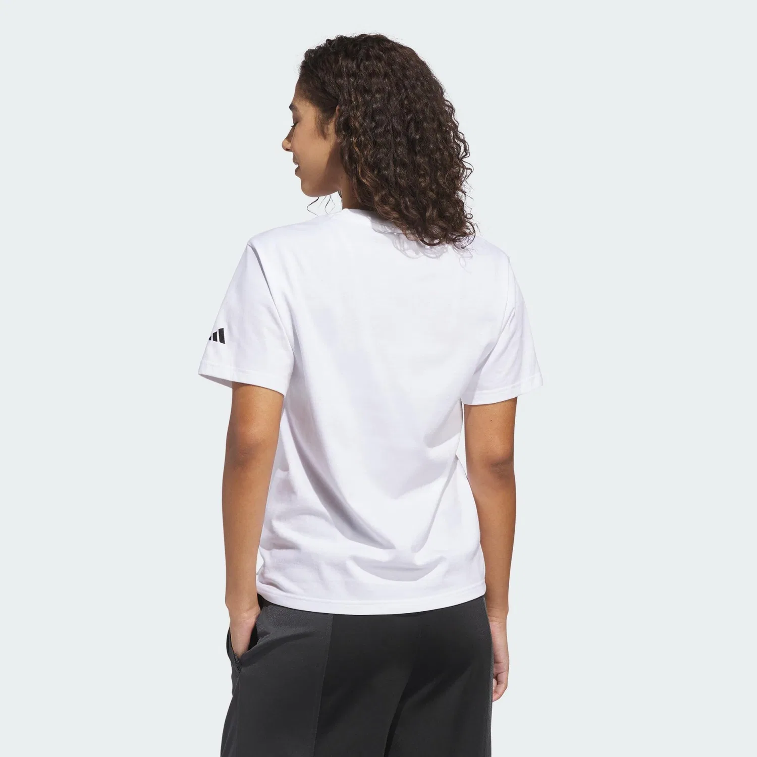 Женская футболка с принтом BLOOM AT YOUR OWN PACE GRAFIK T-SHIRT Adidas, Weiss — фото 3
