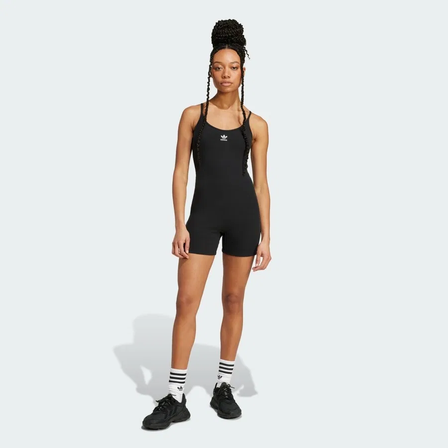 Женский топ-боди Rib без рукавов adidas Originals, Черный