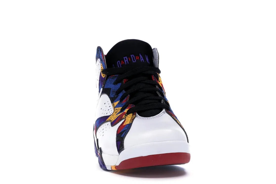Детские кроссовки Lifestyle Jordan 7 Retro Jordan, White/University Red-Black-Bright Concord — фото 2