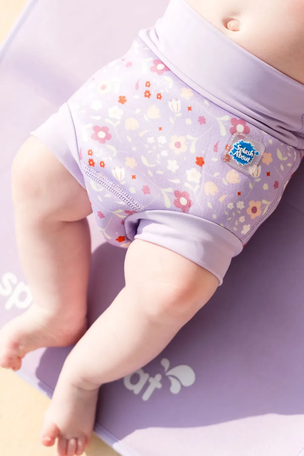 Многоразовый подгузник для плавания Happy Nappy Duo Splash About, Lilac Spring — фото 2