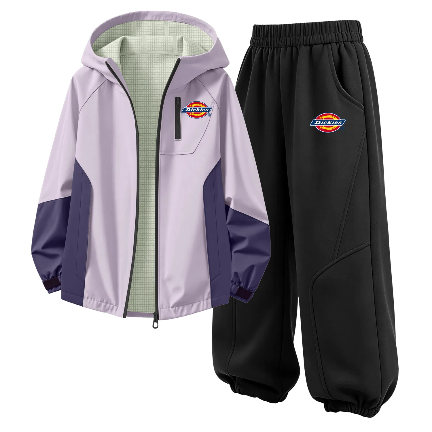 Детский спортивный костюм с капюшоном, Silicone Standard K Purple+Silicone Standard K Black, Dickies
