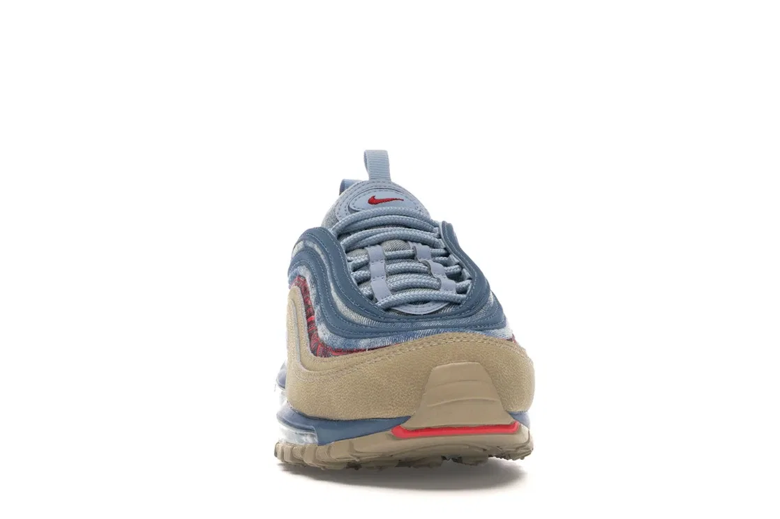 Детские кроссовки Lifestyle Nike Air Max 97, Parachute Beige/University Red-Thunderstorm-Light Armory Blue-Sail — фото 2