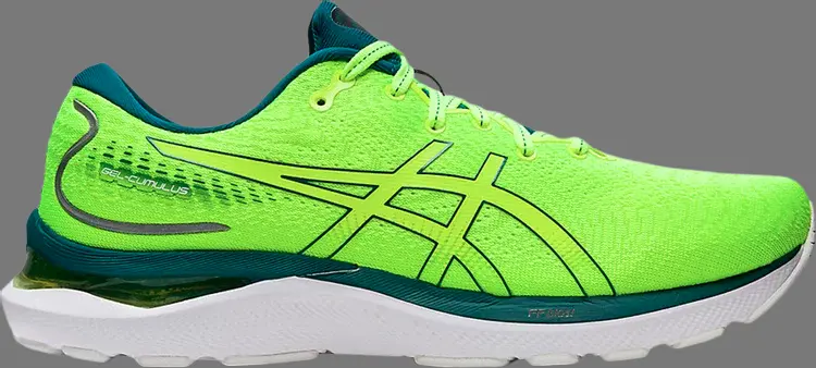 

Кроссовки gel cumulus 24 'safety yellow velvet pine' Asics, желтый