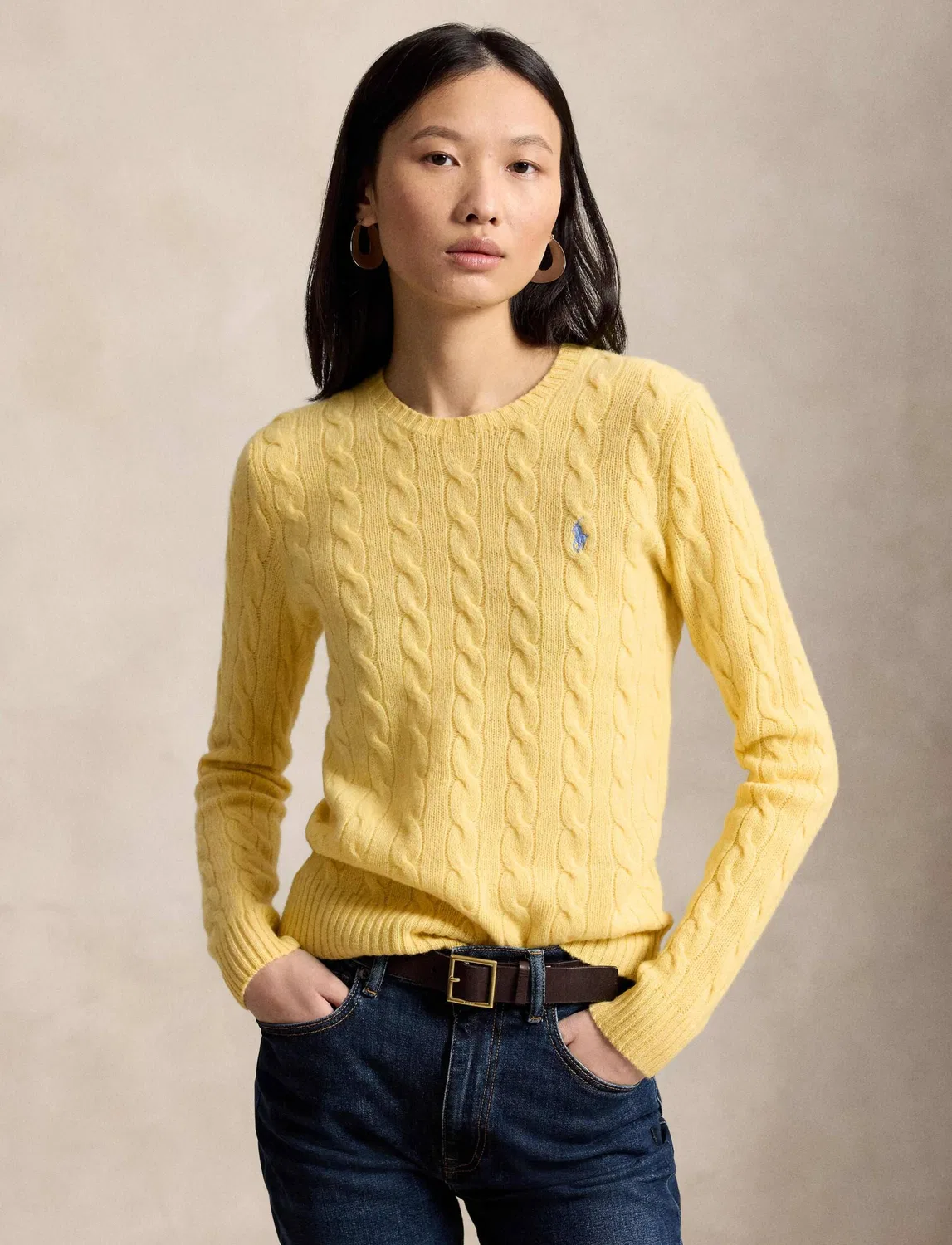 Свитер из шерсти с кашемиром Julianna Polo Ralph Lauren, Giallo