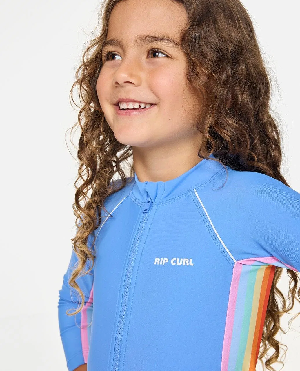 Детский цельнокроеный купальник с длинным рукавом Sun Revival Rip Curl, Blau — фото 4