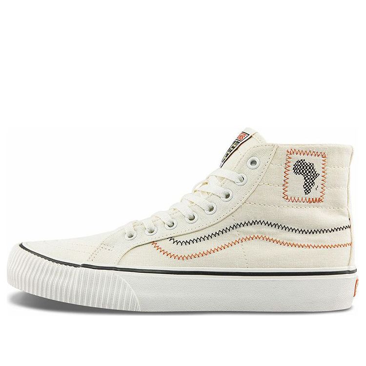 

Кеды JUJU Surf Club x Vans SK8-HI 'White Orange Black', белый