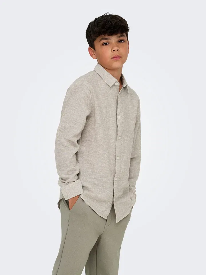 Рубашка Caiden Only & Sons Junior, бежевый