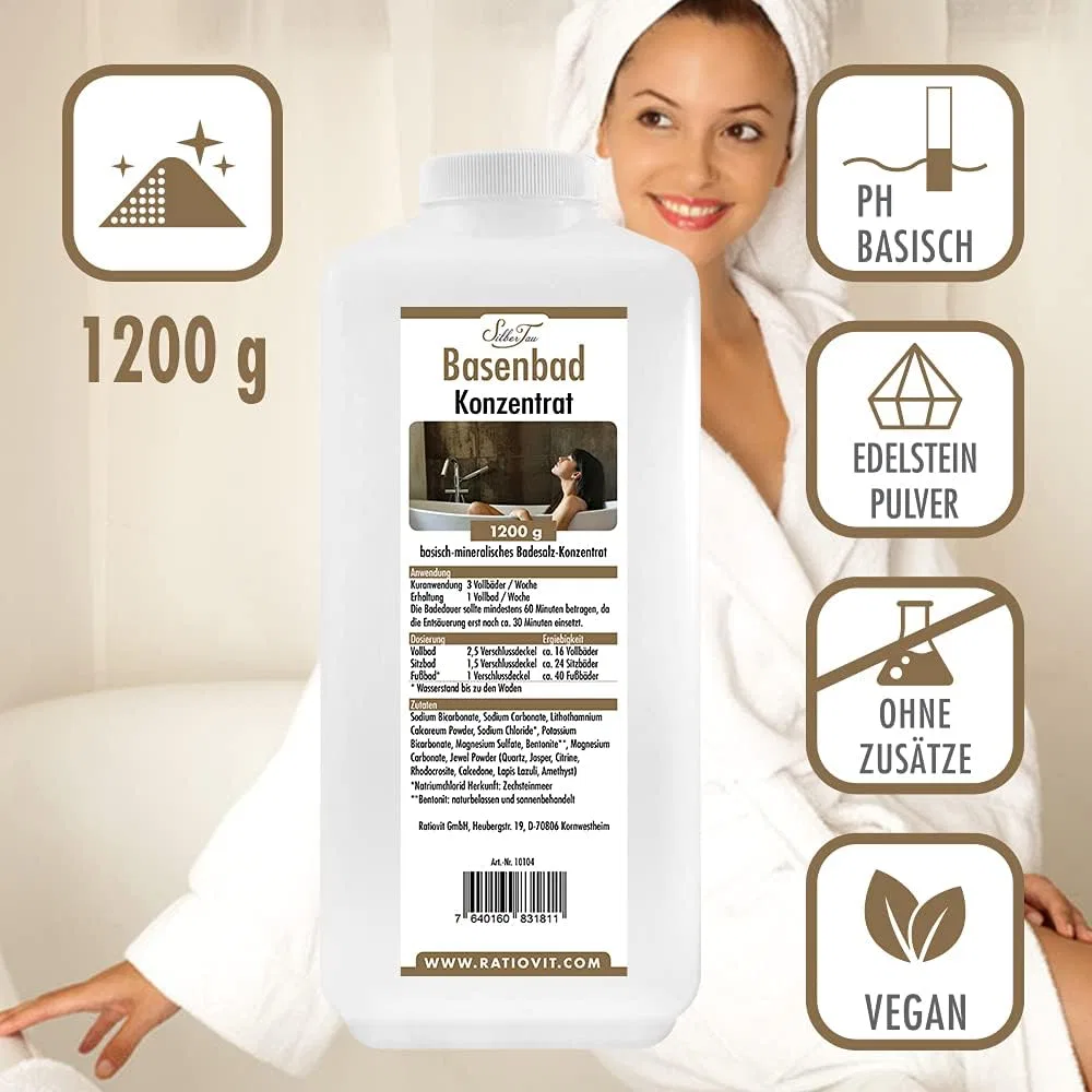 Базовый порошок для ванны, Silbertau, 1200g