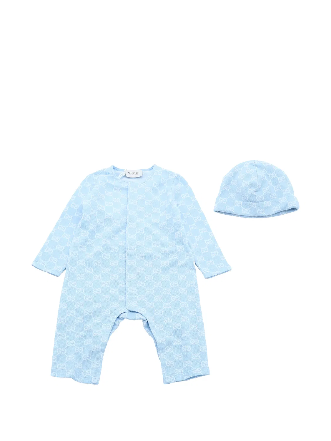 Комплект из четырех предметов с монограммой Gucci Kids, синий