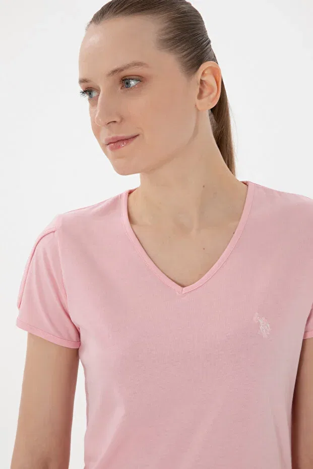 Женская пижама с коротким рукавом U.S. Polo Assn., Pink — фото 2