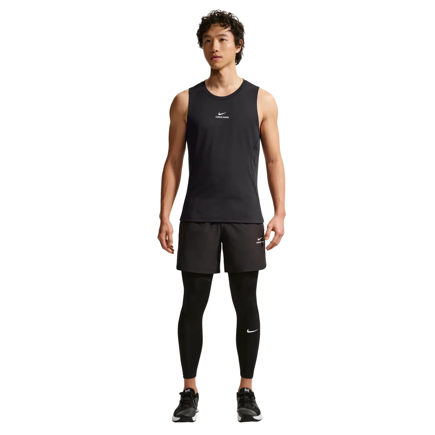 Мужской топ для тренировок Pro Dri-Fit Training Tank Asia Sizing 'Black' Nike, черный — фото 2