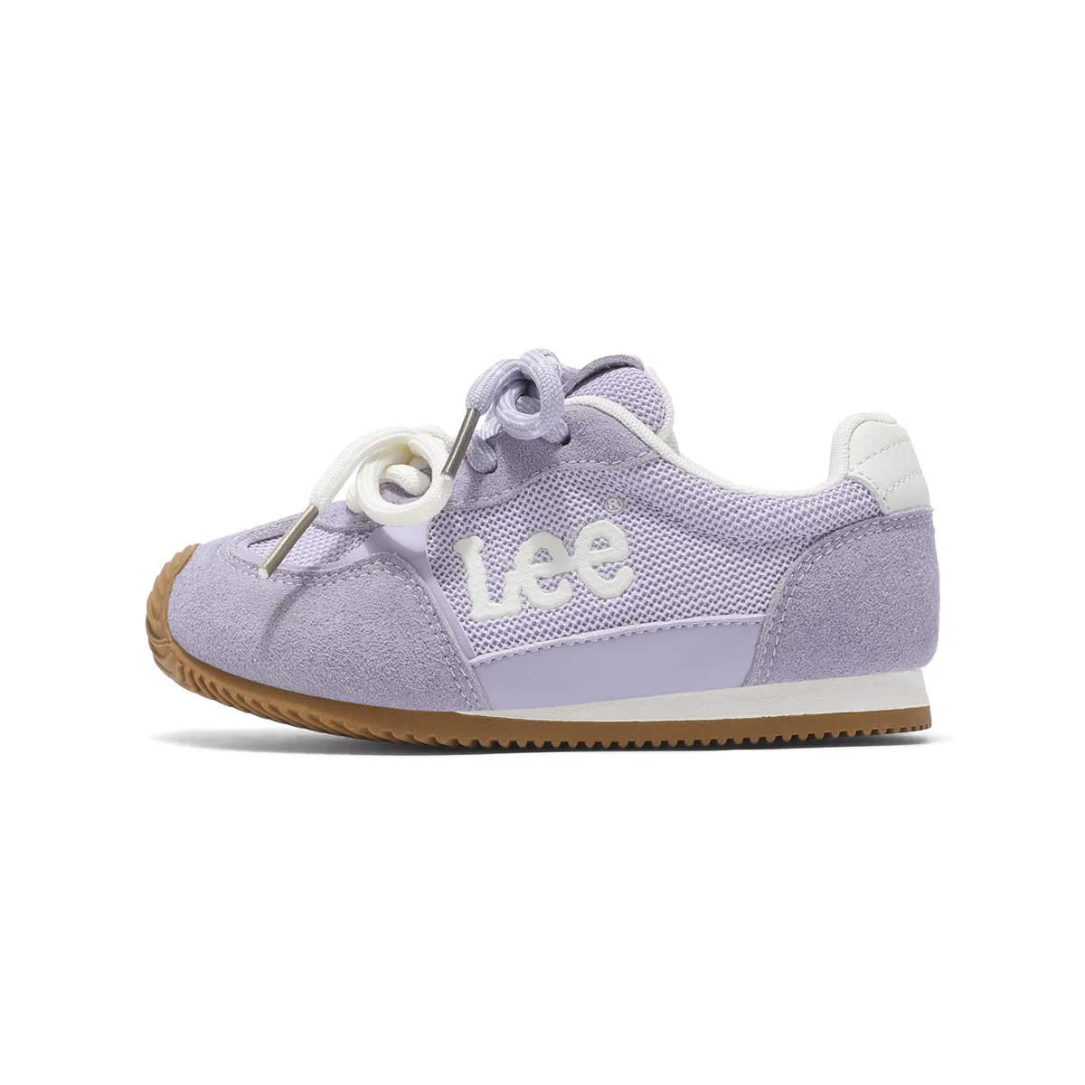 Детские кроссовки с замшевым верхом и сеткой Suede Mesh Low Top Running Shoes Lee, Purple