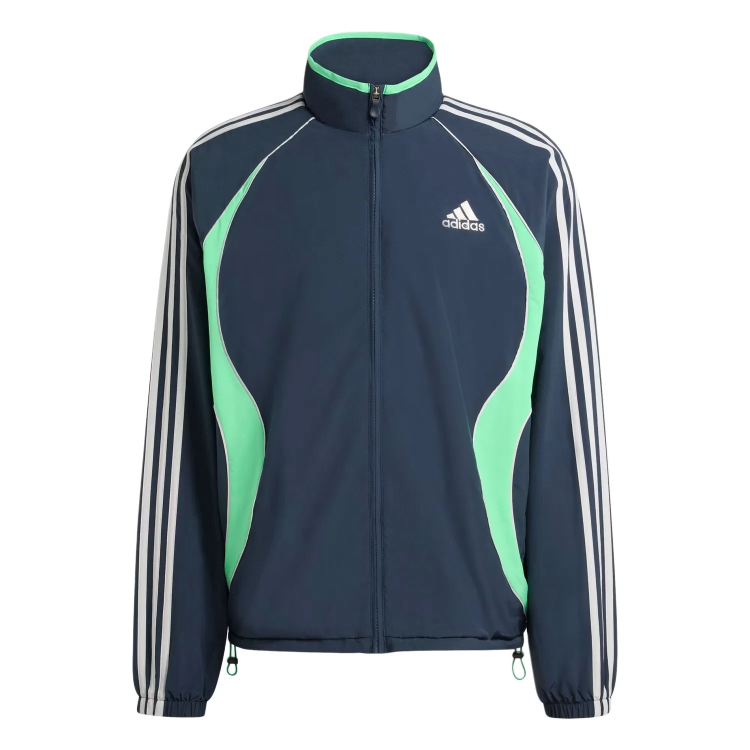 Мужская куртка с длинным рукавом Adidas Adicolor Teamgeist Track Top, Aurora Ink/Screaming Green