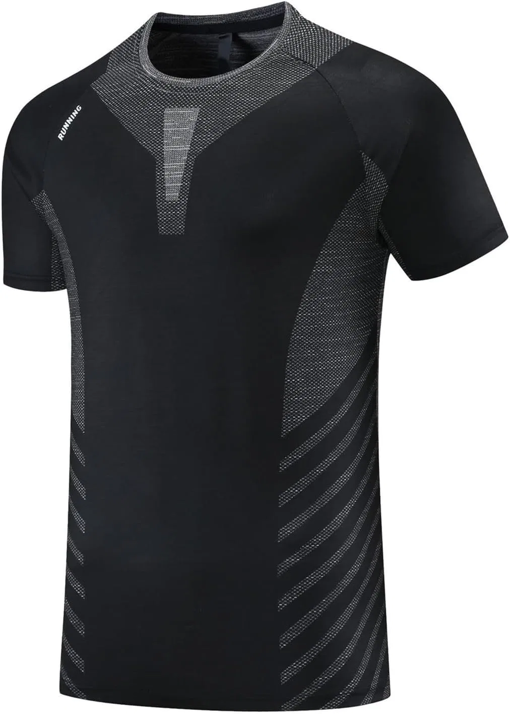 Мужская футболка для беговых тренировок, Crew Neck, Dark Gray — фото 3