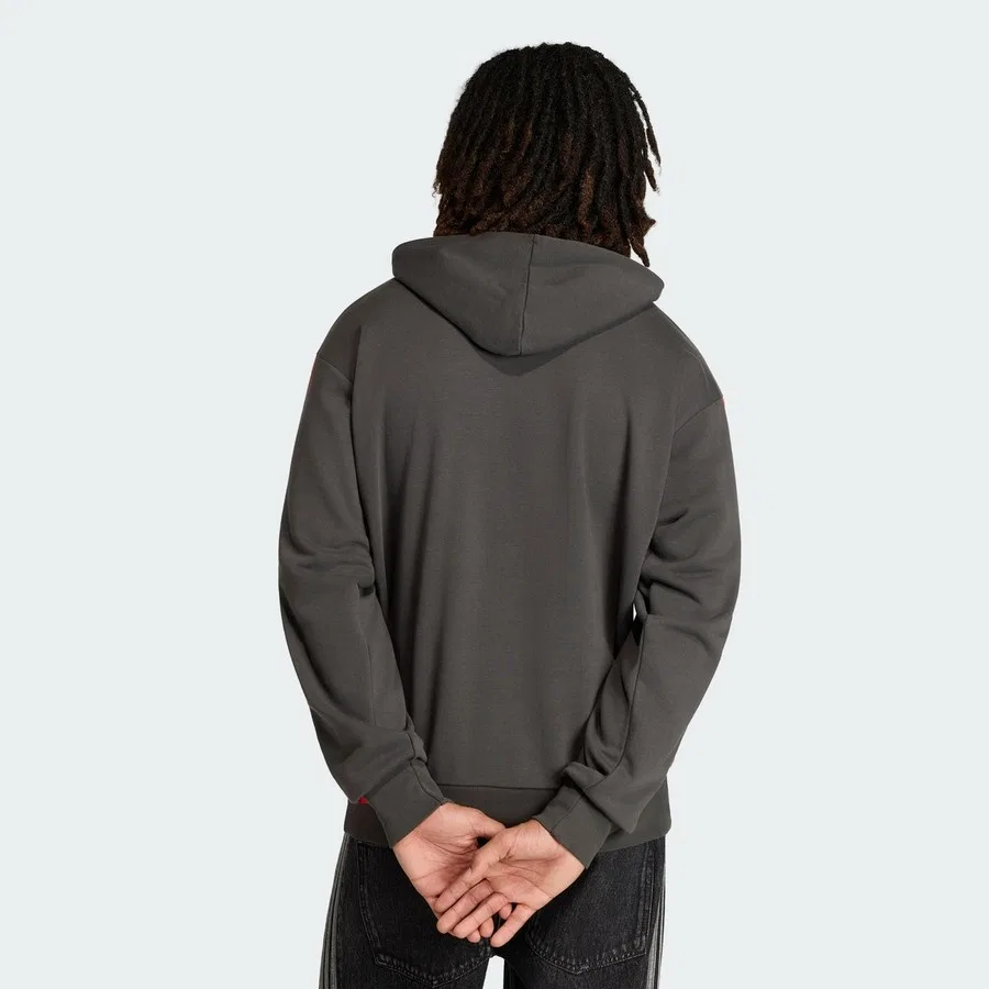 Худи с капюшоном из футера Adidas Performance KE6787 AUDI REVOLUT F1 TEAM DNA FRENCH TERRY HOODIE, Черный — фото 2