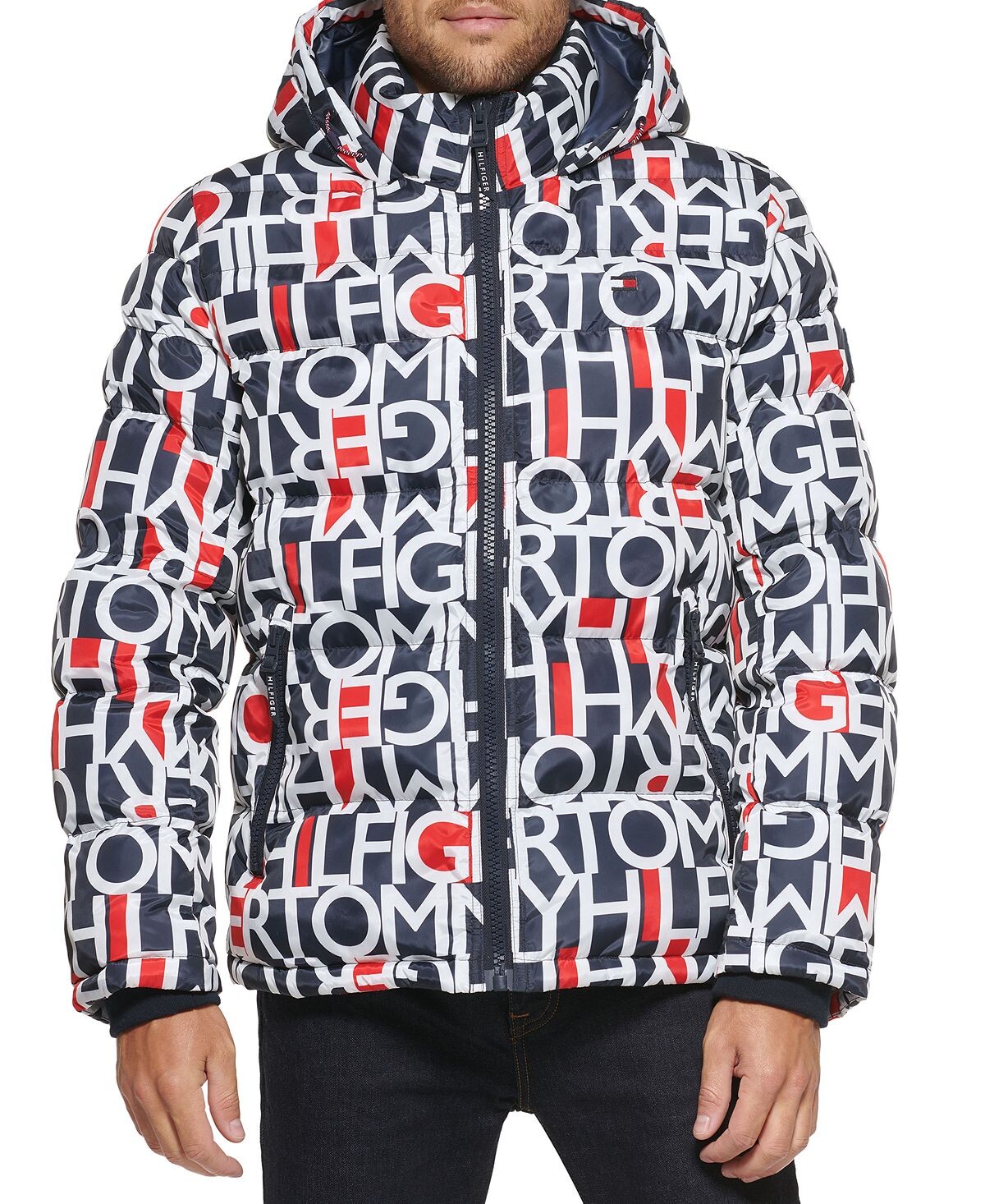 

Мужская стеганая куртка-пуховик, созданная для macy's Tommy Hilfiger, мульти