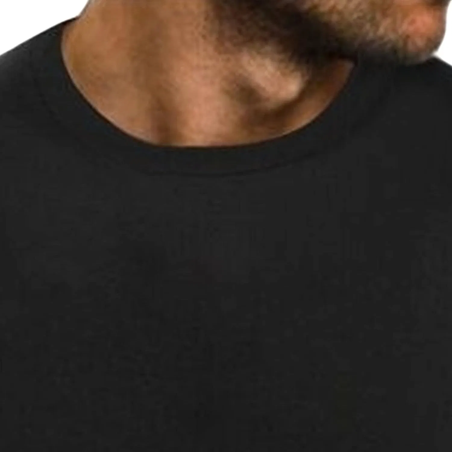 Мужская облегающая футболка с градиентом Gradual Henley Shirt, Black — фото 3