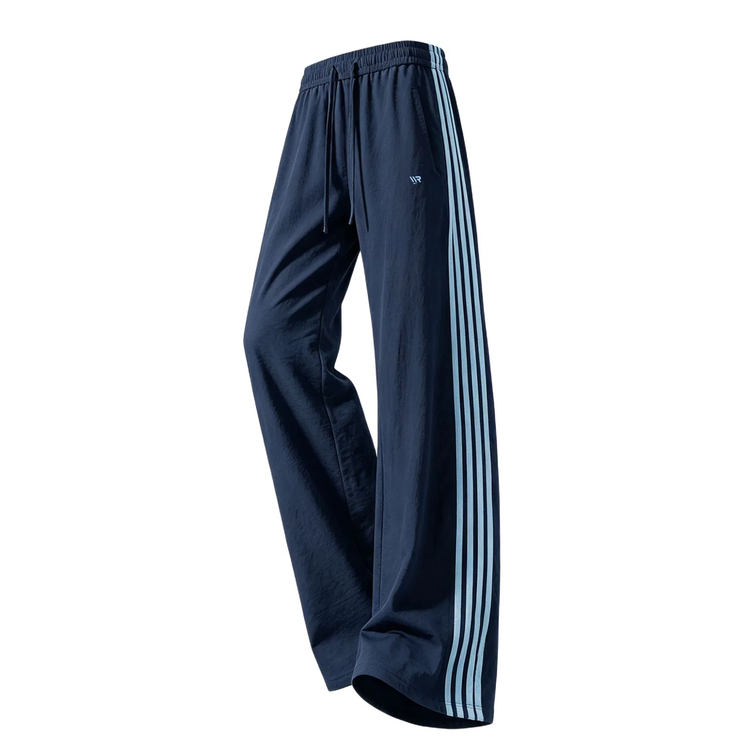 Детские утепленные спортивные штаны прямого кроя Knitted Sweatpants Unisex Thin Straight Fit Pants WARRIOR, Navy Blue (DIY Badge)
