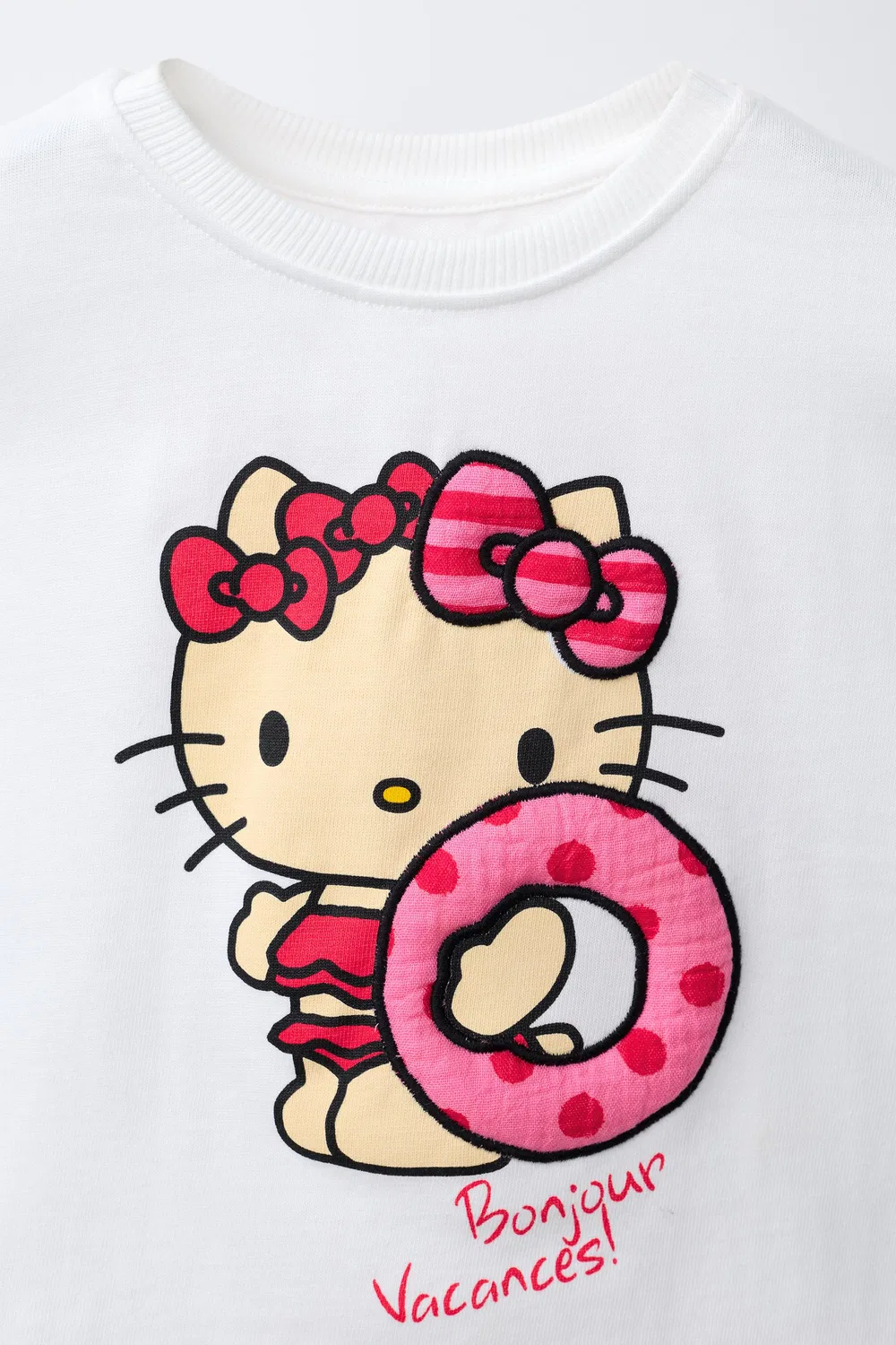 Футболка с кольцом для плавания Hello Kitty Sanrio ZARA, White — фото 3