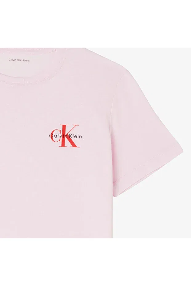 Детская футболка для девочек с коротким рукавом Calvin Klein, Pink — фото 2