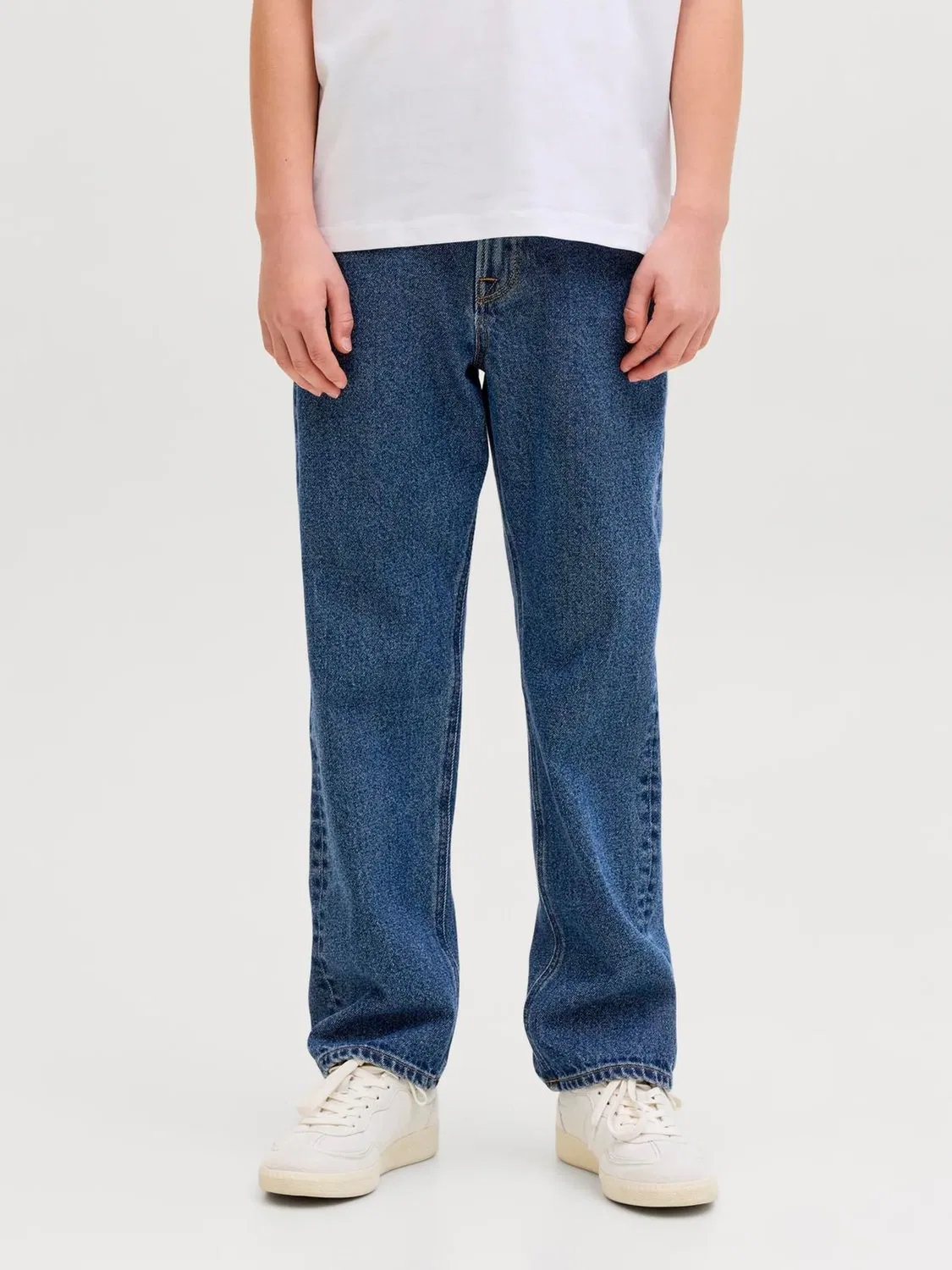 Джинсы расслабленного кроя Chris JACK & JONES JUNIOR, темно-синие