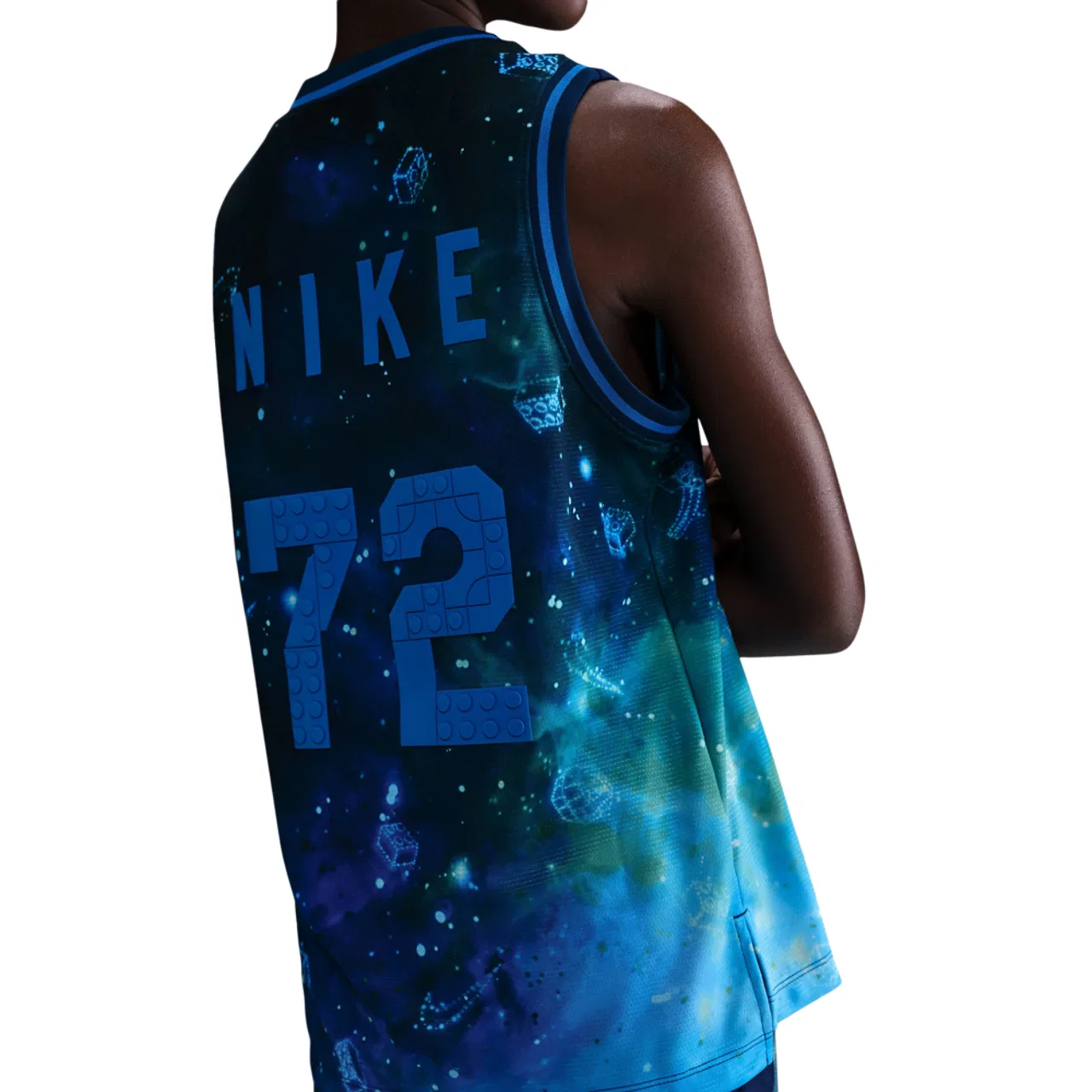 Маечка для мальчиков Dri-FIT COB Jersey Tank Nike, цвет Brave Blue/Cobalt Blaze — фото 3
