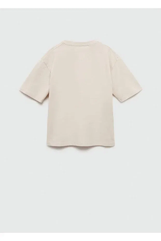 Детская футболка хлопковая Looney Tunes Mango Kids, Sand Beige — фото 2