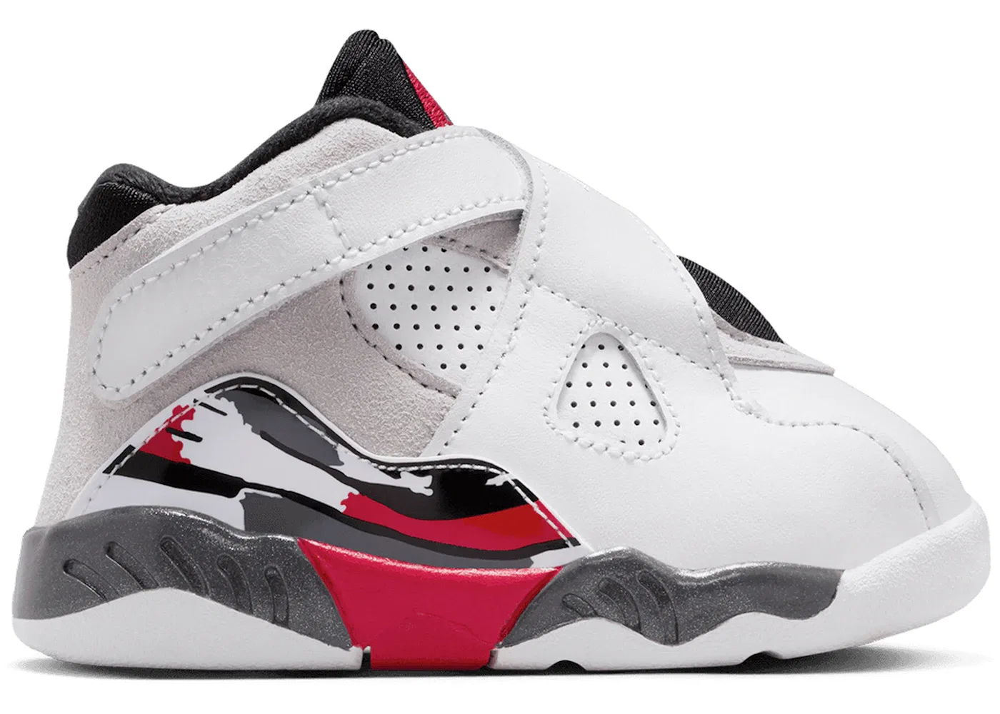 Детские кроссовки с принтом Bugs Bunny Jordan 8 Retro Jordan, White/Black/True Red