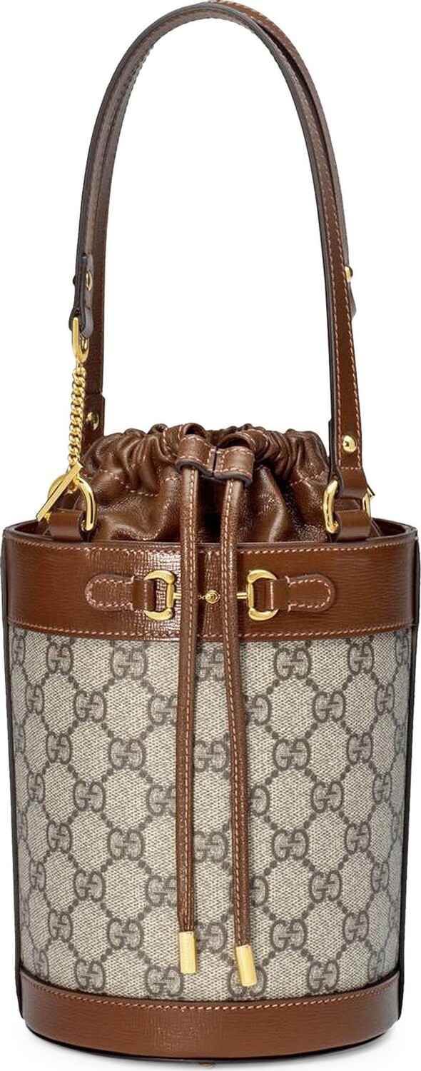

Сумка Gucci Horsebit 1955 Small Bucket Bag Beige, бежевый